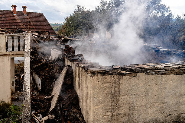 Professional Fire Damage Repair technician working in Bordentown, NJ